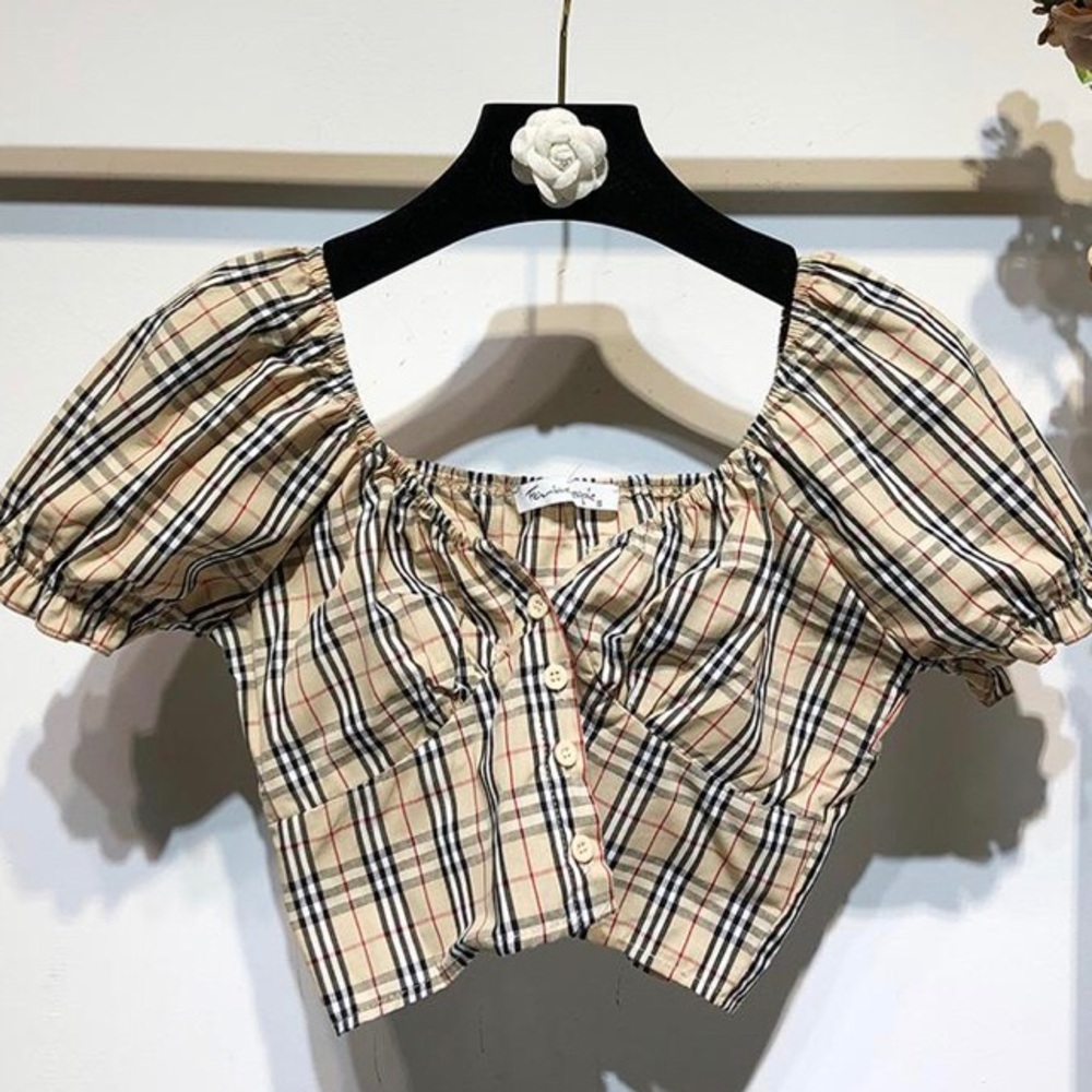 NWOT plaid button up